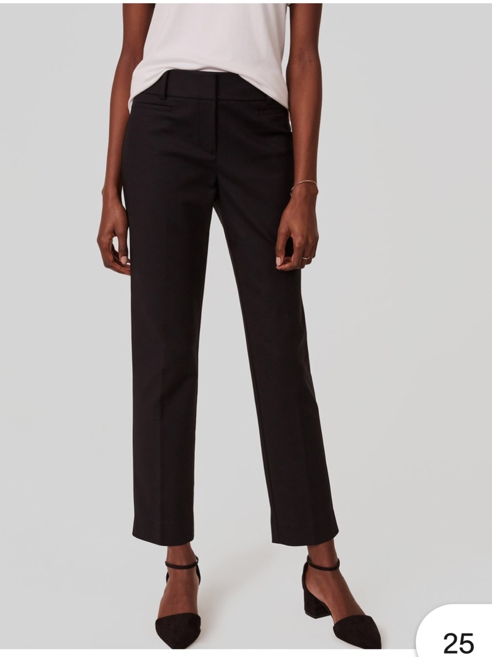 👗LOFT Marisa Classic Black Women's Riviera Pants